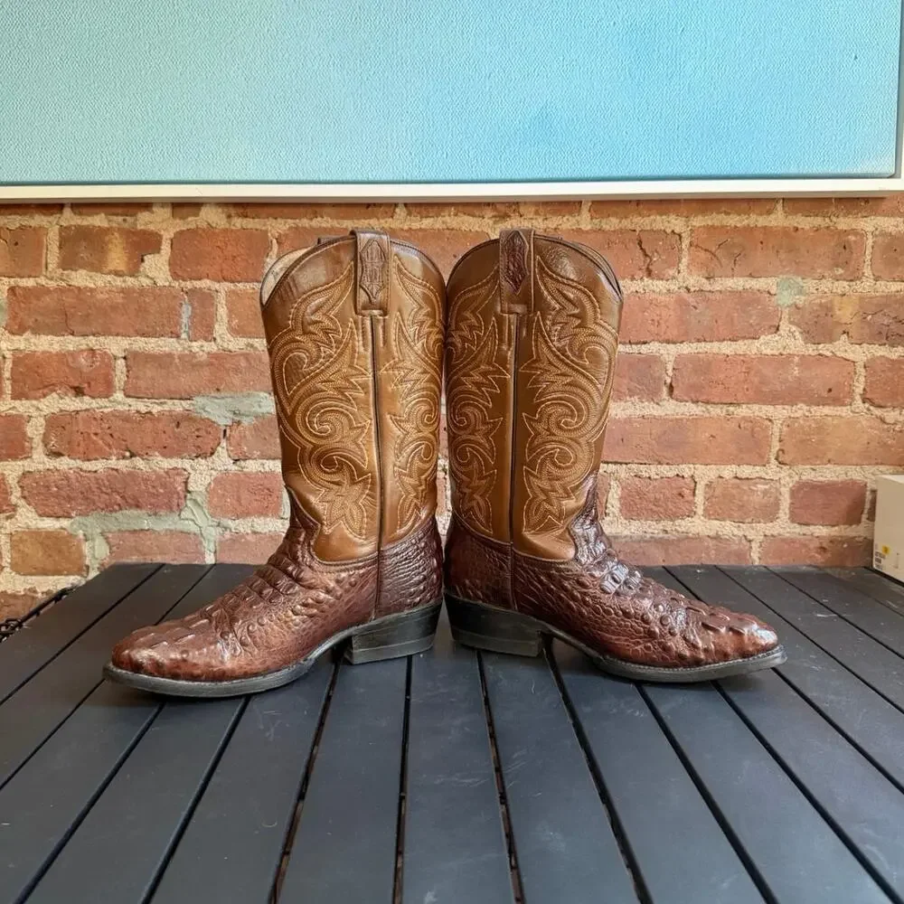 Mexican Exotic Alligator Men's Cowboy Boots